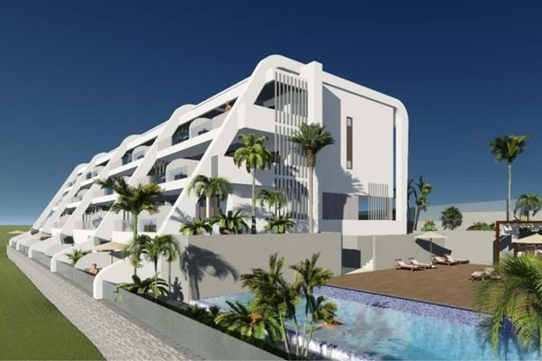 Penthouse-Wohnung mit zwei Schlafzimmern und großer Terrasse in der ersten Reihe des Golfplatzes Amarilla