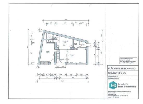 Aktueller Grundriss Gaststätte EG