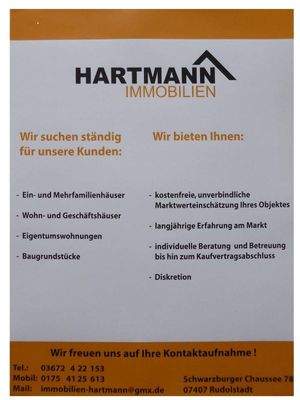 WIR SUCHEN STÄNDIG NEUE OBJEKTE !