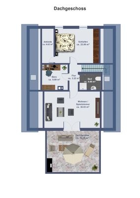 Grundriss Dachgeschoss 