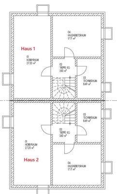 Grundrissplan Untergeschoss