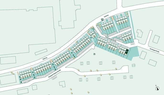 Lage des Reihenhauses im Quartier