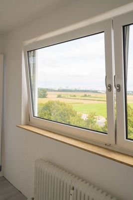 Ausblick aus dem Schlafzimmer