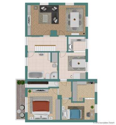 Grundriss Skizze Obergeschoss