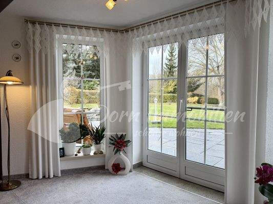 Erker mit Terrassenzugang