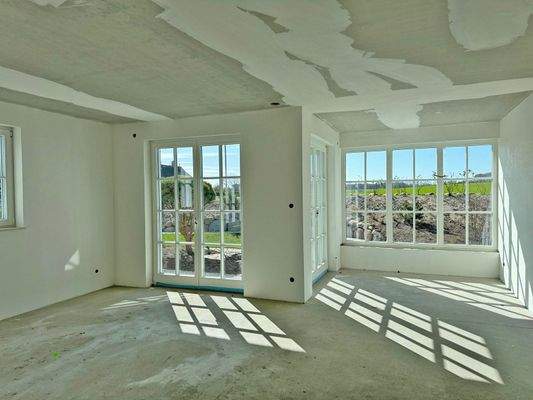 Rohbau Wohnbereich wartet auf Ihre Gestaltungswünsche