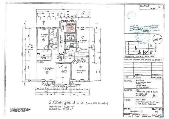 Grundrisse 2. OG, Wohnung 6