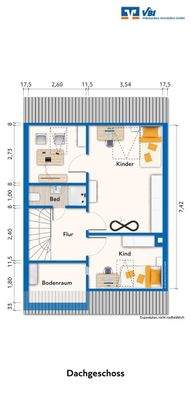 Grundriss Dachgeschoss