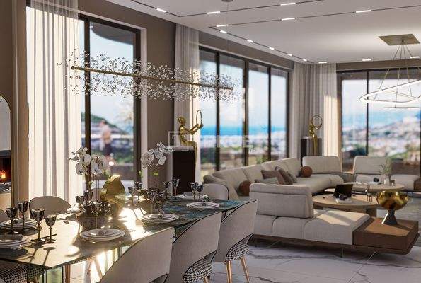 Smart Home System Stylish Villa in Alanya Kargıcak