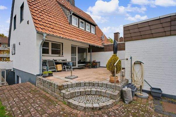 Südterrasse mit 30,51m² (maximale Privatsphäre)