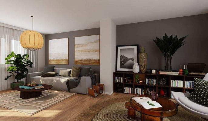 Ausgebautes Dachstudio mit angrenzender Dachterras