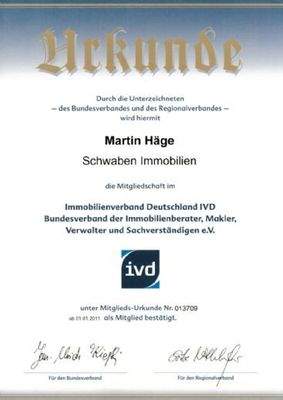 IVD-Mitgliedschaft (Makler)