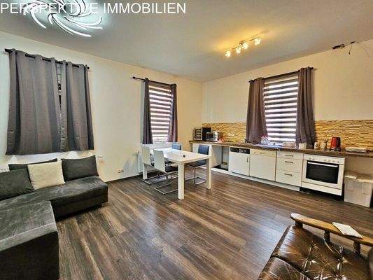 Wohnzimmer Küche FeWo 1