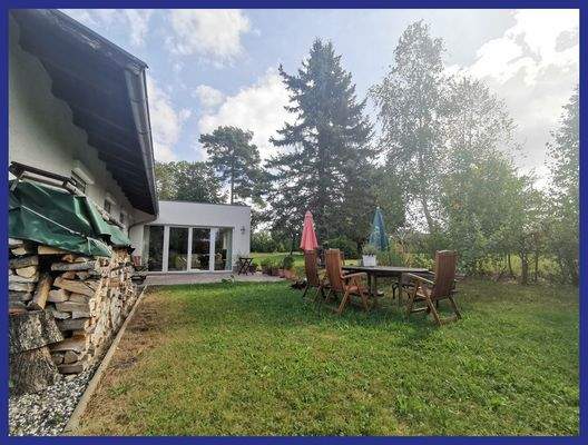 Blick auf die Terrasse