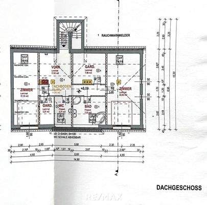Grundriss Dachgeschoss