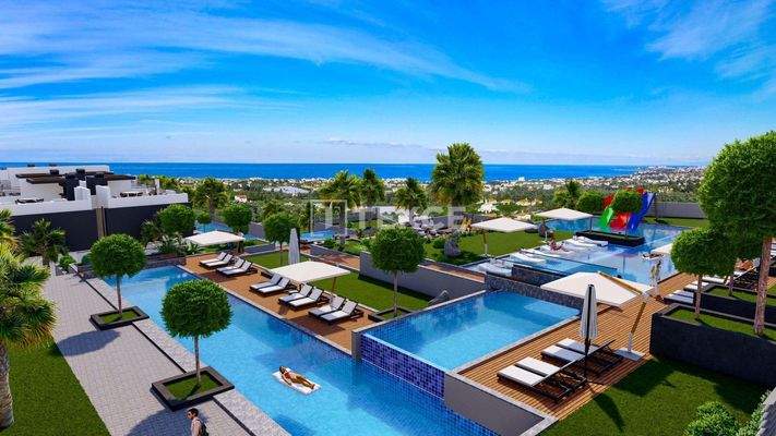 Sea and Nature View Apartments for Sale in Lapta Girne