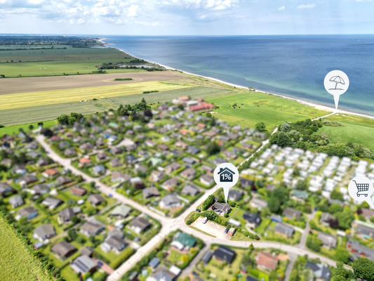 Nur 200 m vom Strand entfernt