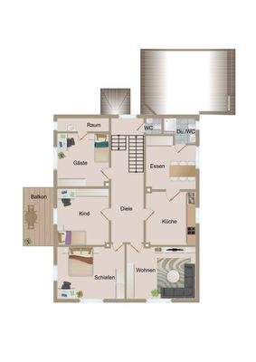 Grundriss Obergeschoss