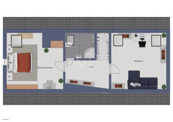 GRUNDRISS Spitzboden WE2