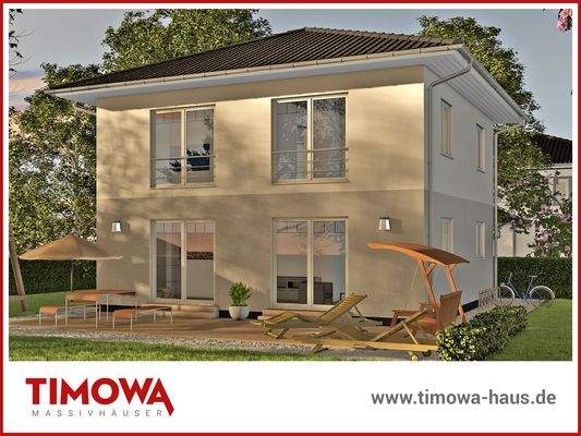 TIMOWA-Massivhäuser - Außenansicht des Stadthauses148