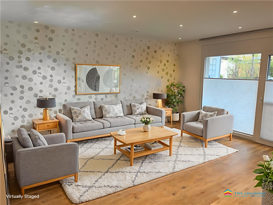 Wohnzimmer - virtually staged