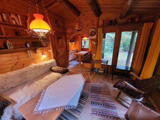 Wohnzimmer mit Kaminofen