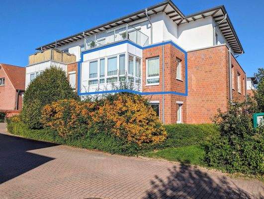 Hausansicht mit Wohnung