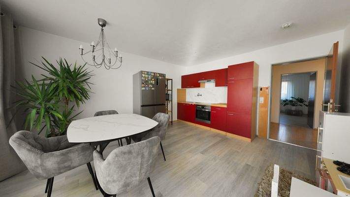 Küche und Esszimmer