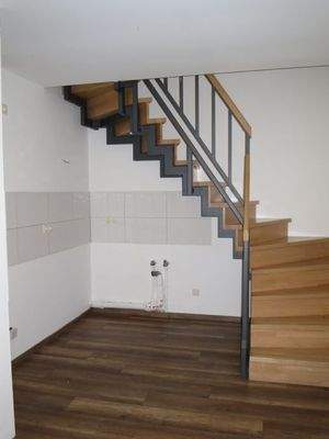 offene Küche + Treppe