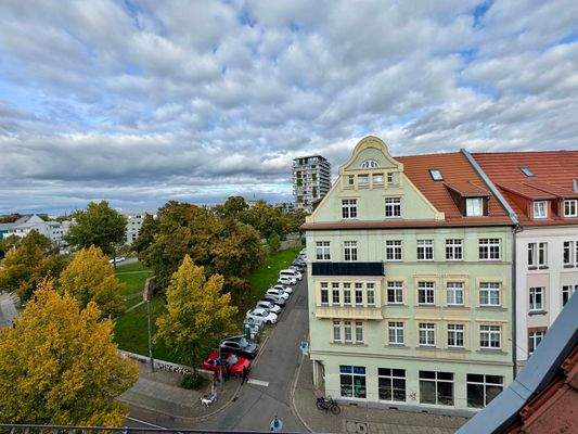 Blick aus der Wohnung