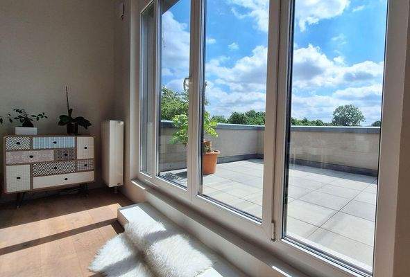 Atelier - Ausgang Dachterrasse