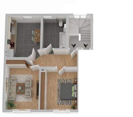 Grundriss ohne Schräge