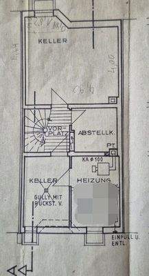 Grundriss Keller nicht zur Maßentnahme geeignet