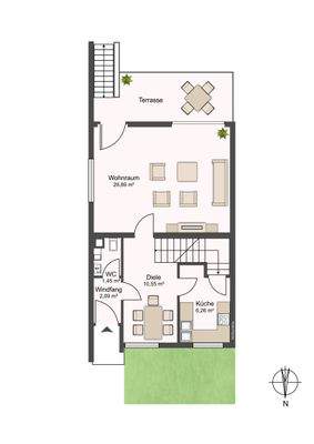 Grundriss Erdgeschoss 