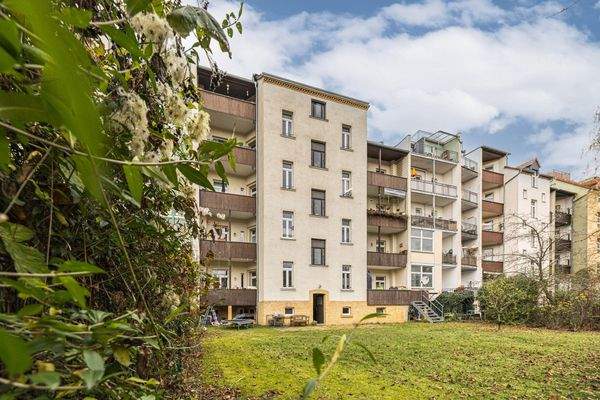 Leipzig - Gohlis | Rückseite mit Balkonen