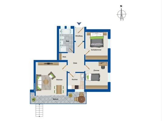 Grundriss 1. Obergeschoss