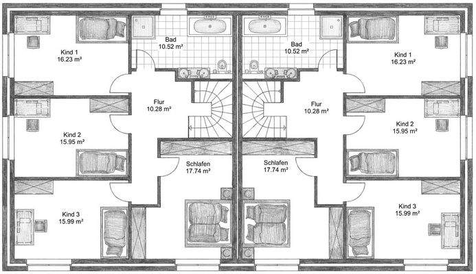 Grundriss - Handskizze