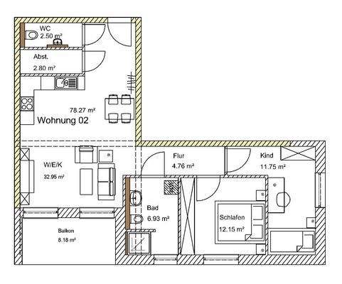 Grundriss Wohnung 02