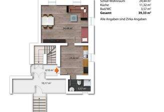 Grundriss Wohnung 2.