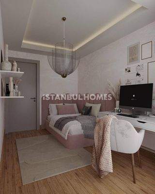 City-View Flats in a Complex with Pool and Gym in Eyupsultan Istanbul