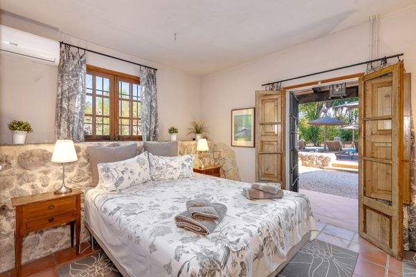 Eines der drei Schlafzimmer