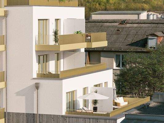 Südbalkon/-terrasse