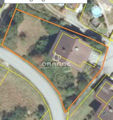 Luftbild + Parzellenkarte