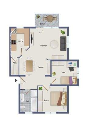 1. Obergeschoss (kein Maßstab)