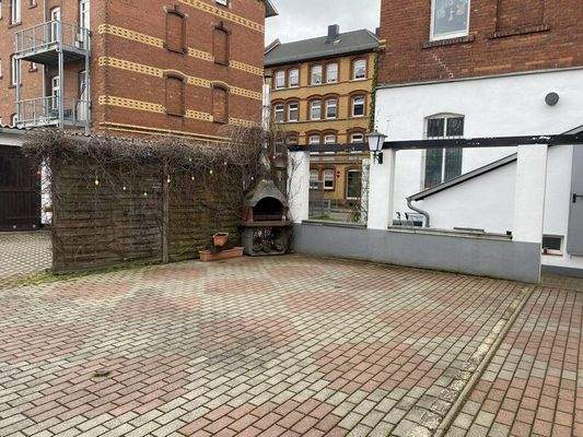 Biergartenfläche der Gaststätte