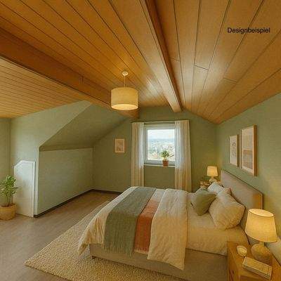 Dachgeschoss Schlafzimmer Designbeispiel