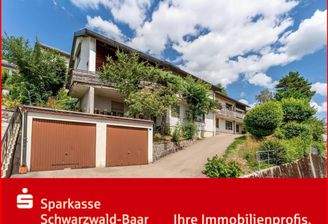 Ansicht mit Garagen