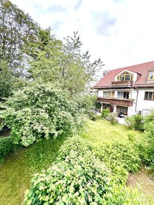 Gemeinschaftsgarten - Ausblick vom Balkon