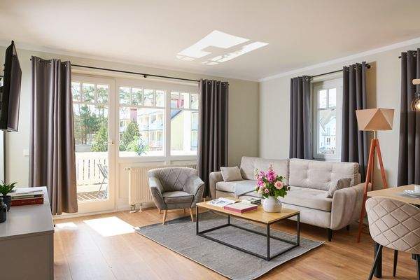 Der geräumige Wohn-Essbereich 