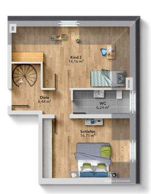 Grundriss W7 Dachgeschoss